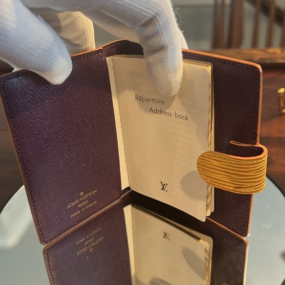 Louis Vuitton Epi Mini Agenda Cover Yellow & Purple - Picture 12 of 13